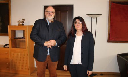 Oberbürgermeister Jürgen Dupper begrüßt neue Präsidentin des Landgerichts Passau