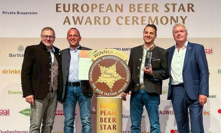 Gold für die Privatbrauerei J. B. Falter Regen KG beim European Beer Star 2022