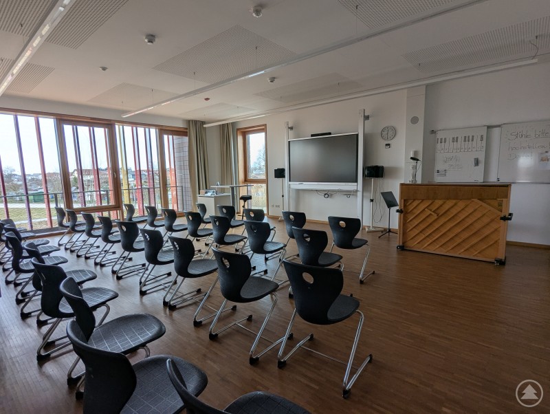 Moderne und helle Räume laden zum Lernen ein