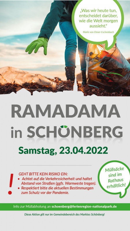 Flyer/Grafik zum Event: RAMADAMA in Schönberg am Sa., 23.04.2022