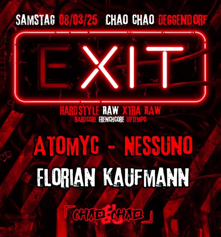Flyer/Grafik zum Event: Hardstyle -EXIT am Sa., 08.03.2025