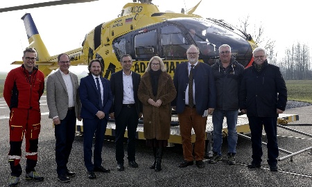 Grenz&uuml;berschreitender Luftrettungsdienst: Initiative f&uuml;r 24/7-Flugbetrieb in Suben