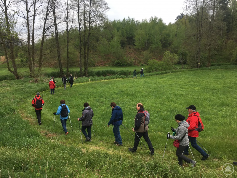 Die Bauhofmitarbeiter hatten entlang der Ufer die Strecke gut passierbar hergerichtet. 