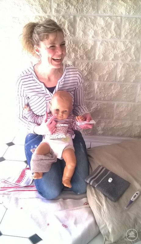 Gabi Oefele beim Referat „Husten-Schnupfen-Heiserkeit“