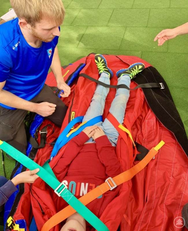 Lagerung im Bergesack