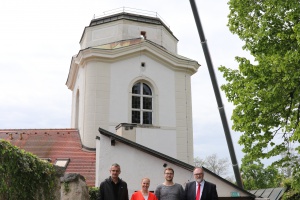 Umbau des Aussichtsturms auf der Veste Oberhaus schreitet voran