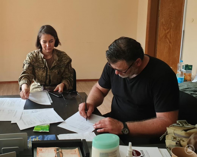 Hier wird die Übergabe schriftlich festgehalten.