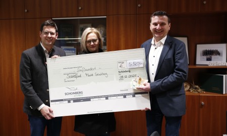 TSV Sch&ouml;nberg spendet 550 Euro f&uuml;r den Sozialfonds der Marktgemeinde