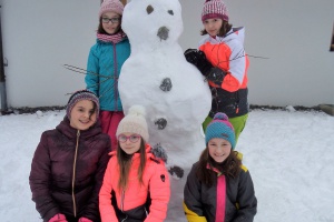 Schneemann bauen statt Schulbank drücken
