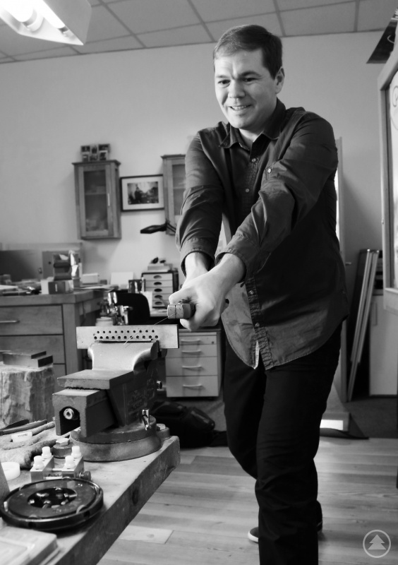 Michael Hofbauer bei der Arbeit