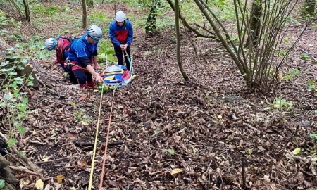 Ausbildung und Einsatzübung der Bergwacht am Oberhaus