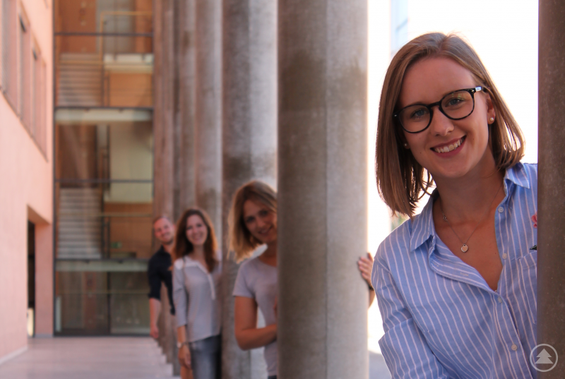 Studierende am Campus der THD