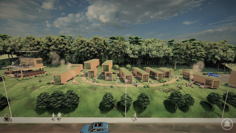Das geplante Containerhotel in Freyung