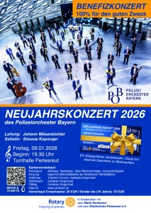 Neujahrskonzert mit dem Polizeiorchester Bayern in Perlesreut