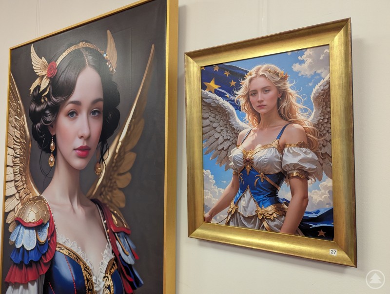 Zwei Bilder, die mit KI geschaffen wurden