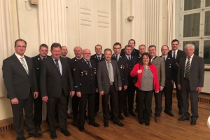 Helfer aus der Region in der Residenz empfangen