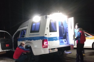 Notfall am Winterweg vom Lusen