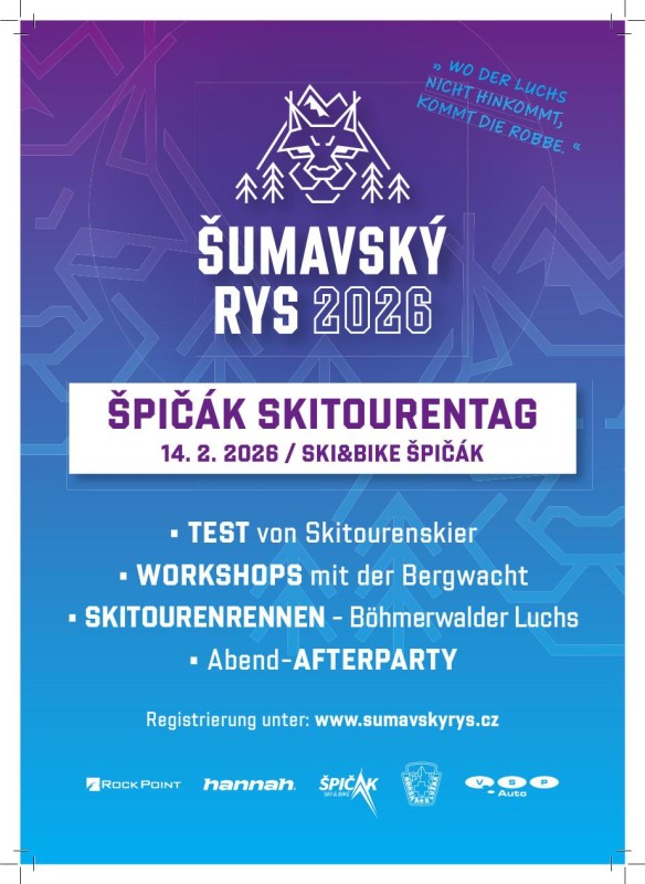 Flyer/Grafik zum Event: Spicak Skitourentag am Sa., 14.02.2026