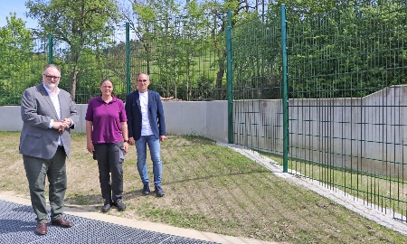 Hochwasserschutz Kläranlage: Letzter  Bauabschnitt ist vollendet