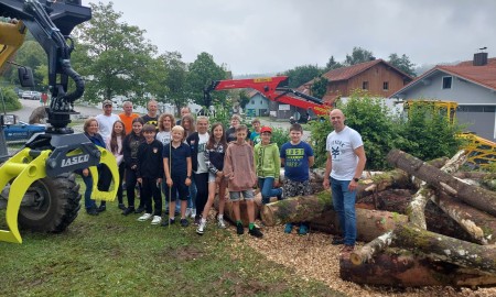 Eine Käferburg im Schulgarten