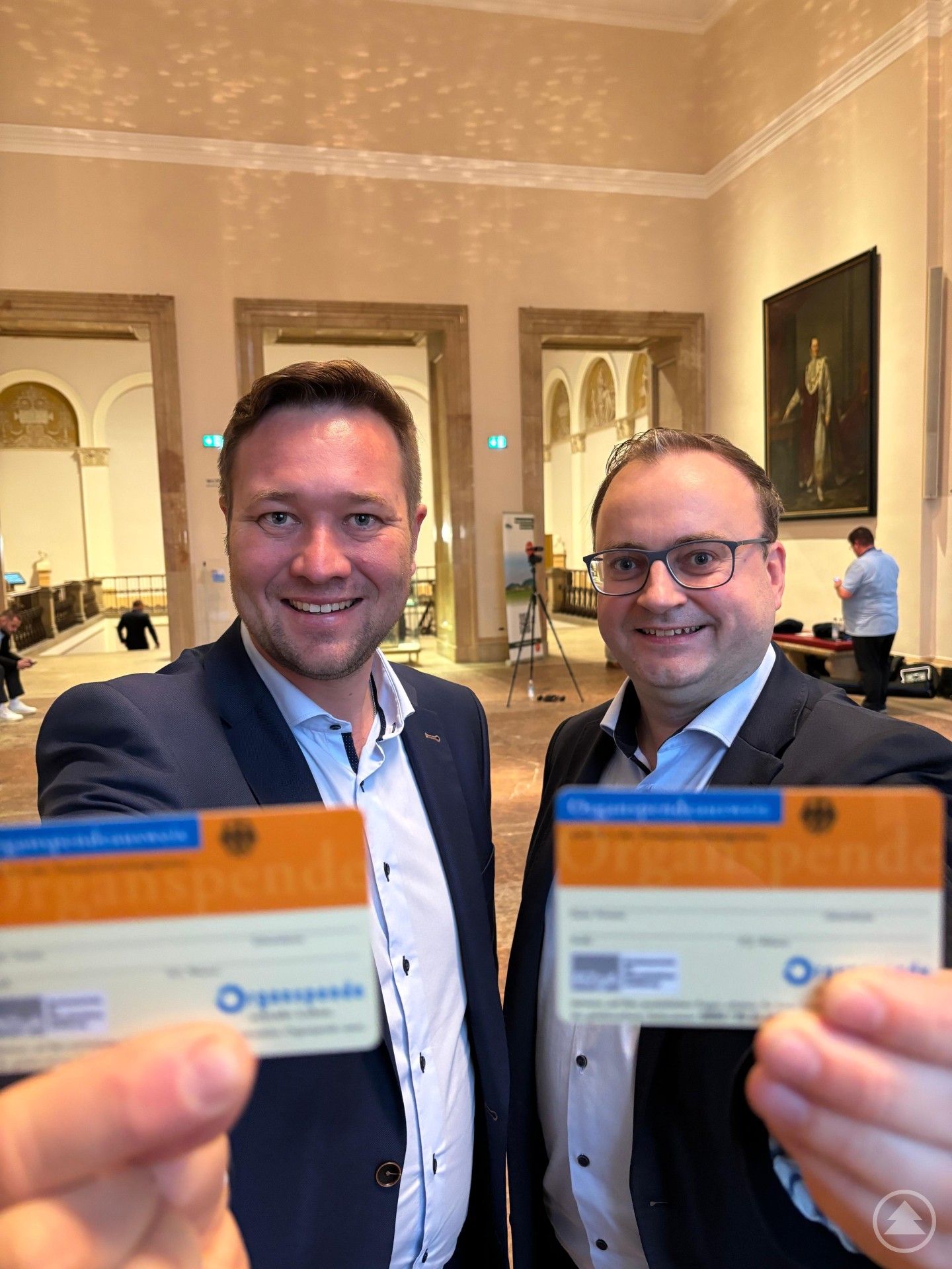 (v. l.) MdL Josef Heisl und MdL Stefan Meyer.