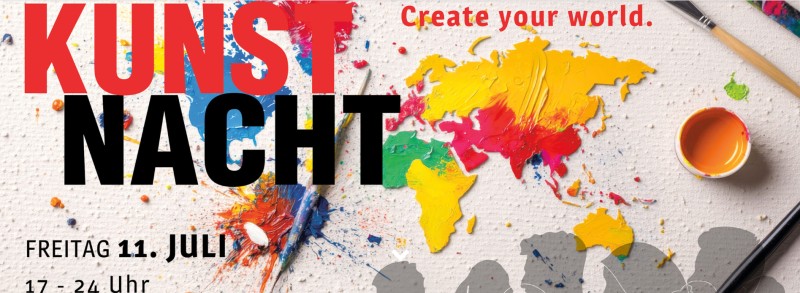 Flyer/Grafik zum Event: 24. Passauer Kunstnacht am Fr., 11.07.2025 ab 17:00 Uhr