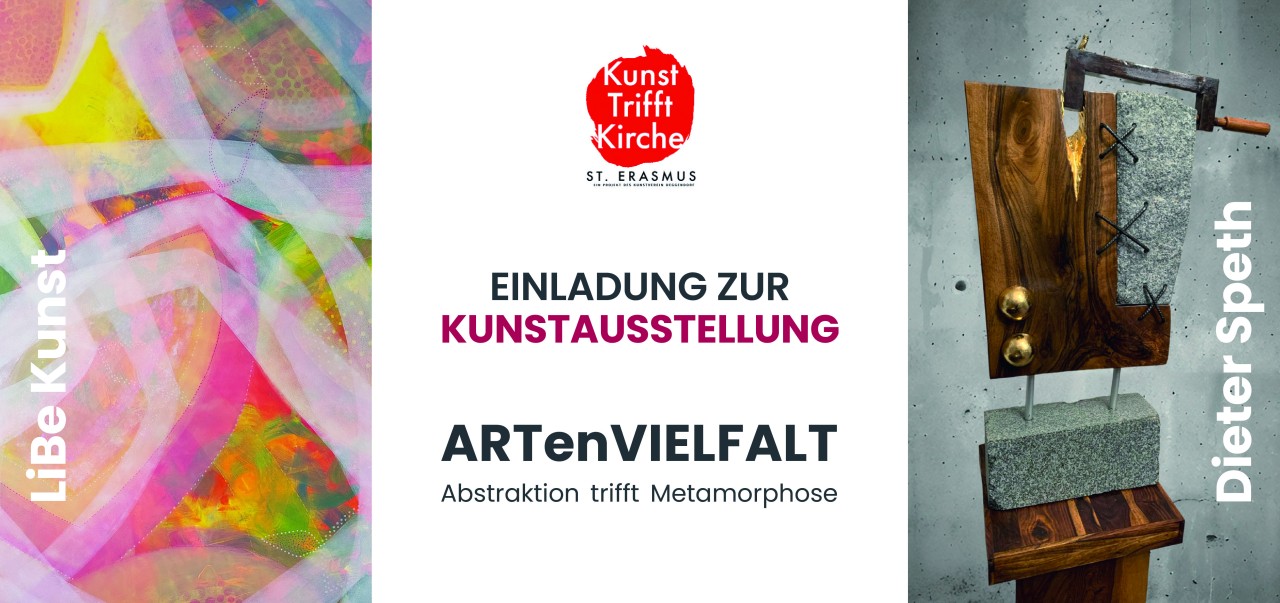 Flyer/Grafik zum Event: Kunstausstellung: Kunst trifft Kirche am Fr., 19.09.2025 - So., 28.09.2025