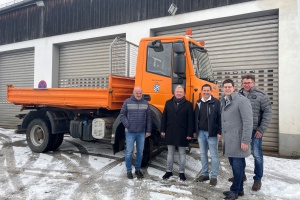 Abbiegeassistent für LKW des Schönberger Bauhofs