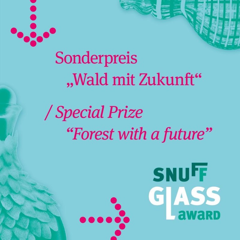 Flyer/Grafik zum Event: Kraftvoll und vielfältig - Ausstellung zum Snuff Glass Award 2025 am Fr., 10.10.2025 - So., 09.11.2025 von 09:00 bis 18:00 Uhr