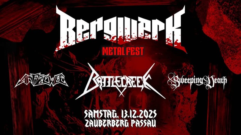 Flyer/Grafik zum Event: Bergwerk Metal Fest 2025 – Zauberberg Passau am Sa., 13.12.2025 ab 18:00 Uhr