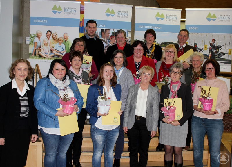 Landrätin Rita Röhrl und Bürgermeisterin Ilse Oswald