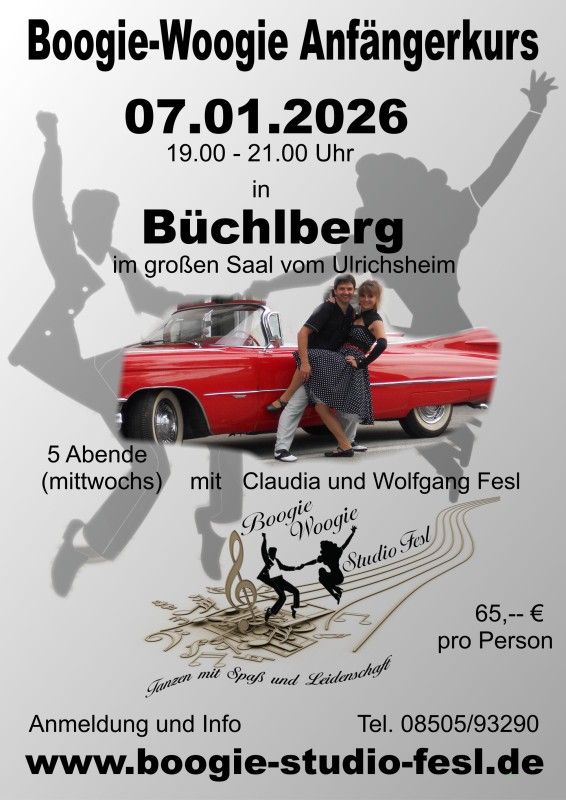 Flyer/Grafik zum Event: Tanzkurs am Mi., 07.01.2026 - Mi., 04.02.2026