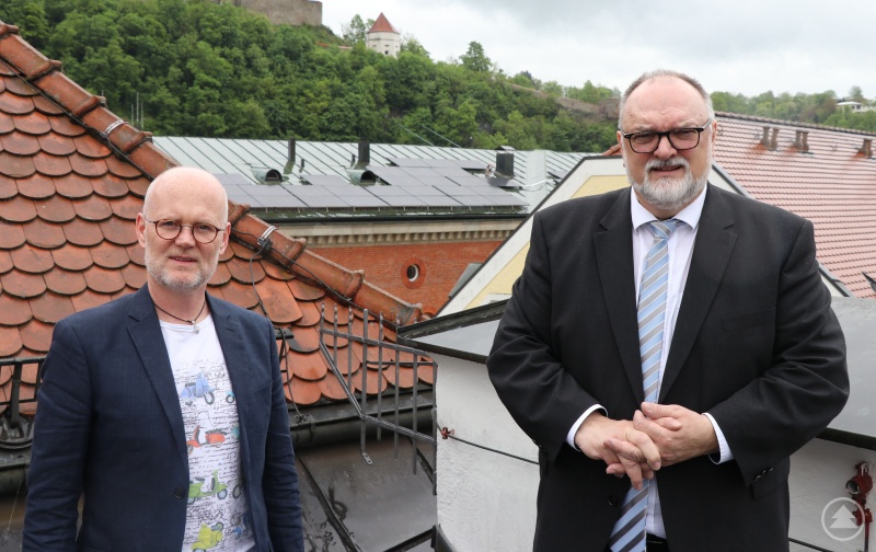 Oberbürgermeister Jürgen Dupper, Bau- und Umweltreferent Wolfgang Seiderer