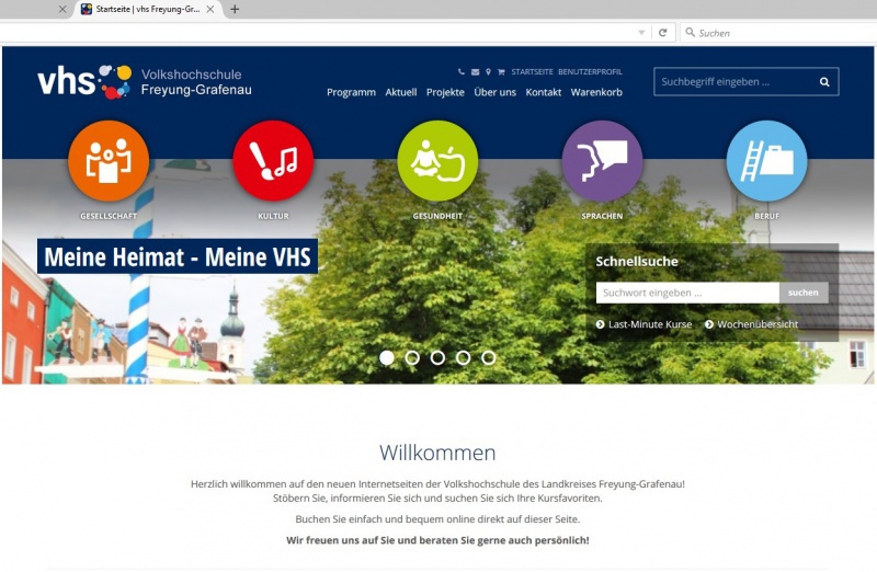 VHS-Kurse ab sofort auf neu konzipierter Internetseite buchbar ...