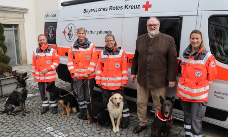 Zuschuss für Rettungshundestaffel des BRK-Kreisverbandes Passau