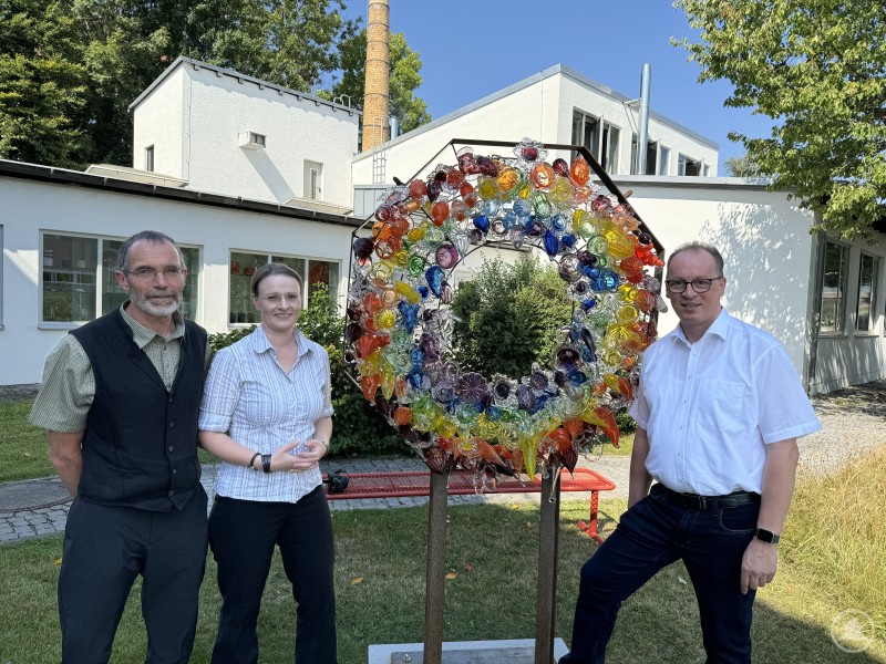 von links Günther Fruth, Iris Haschek, Martin Behringer
