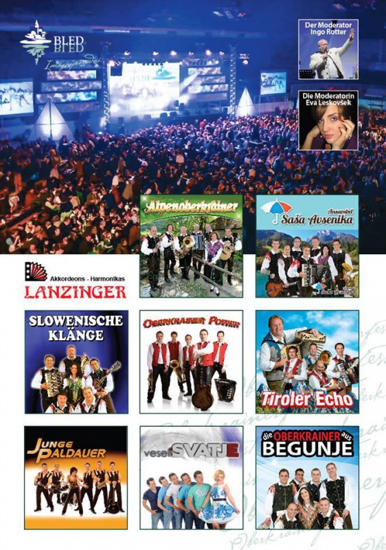 Flyer/Grafik zum Event: Oberkrainerfest in Bled Slowenien am Fr., 11.11.2016 - So., 13.11.2016