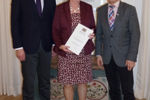 Urkunde für besondere Verdienste um die kommunale Selbstverwaltung