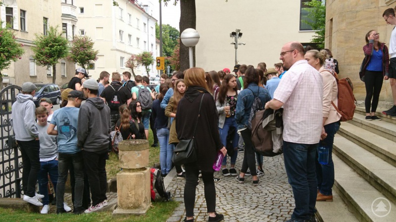 Die Synagoge in Straubing war das Exkursionsziel der Neuntklässler.