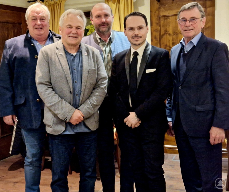 (von links nach rechts): Max Thoma, Otto Baumann, Roland Stieglmeier-Maidl, Roland Kufner, Bartholomäus Kalb