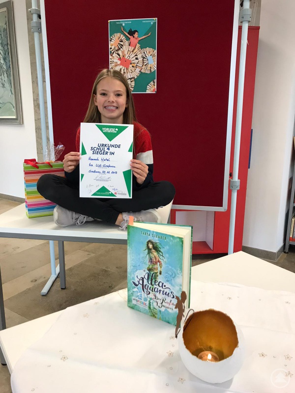 Schulsiegerin Hannah Watzl, Klasse 6a