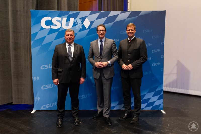 v.l. Christian Bernreiter, Andreas Scheuer und Dr. Olaf Heinrich