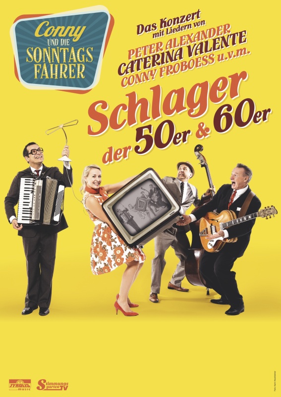 Flyer/Grafik zum Event: Conny & die Sonntagsfahrer - Musik liegt in der Luft! am Fr., 19.04.2024