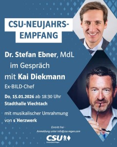 Neujahrsempfang der CSU Viechtach 2026 mit Kai Diekmann