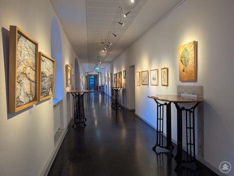 Das Erdgeschoss in der Klinik Angermühle wartet auch aktuell wieder mit einer erlebenswerten Kunstausstellung auf. Kunstausstellung im Deggendorfer Palais im Stadtpark