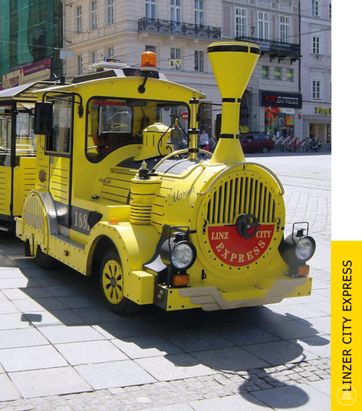 Zum Abschluss eine Panorama-Tour durch Linz mit dem Zug