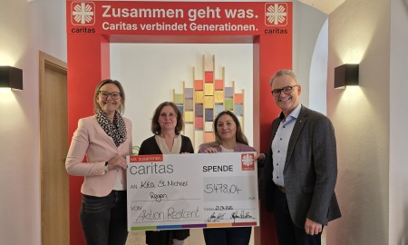 Caritas Restcent-Aktion: 27.390 Euro f&uuml;r Ausbildungspl&auml;tze