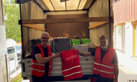 Caritas Passau hilft schnell und unbürokratisch in Hochwassergebieten in Slowenien