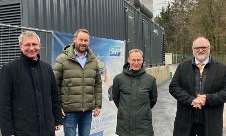 Neues Notstromaggregat zur weiteren Absicherung der Trinkwasserversorgung in Betrieb genommen