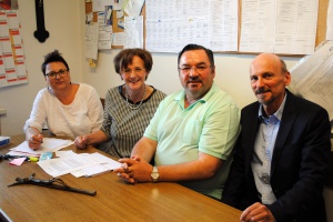 Bürgermeister Werner Troiber als Pfleger im Einsatz